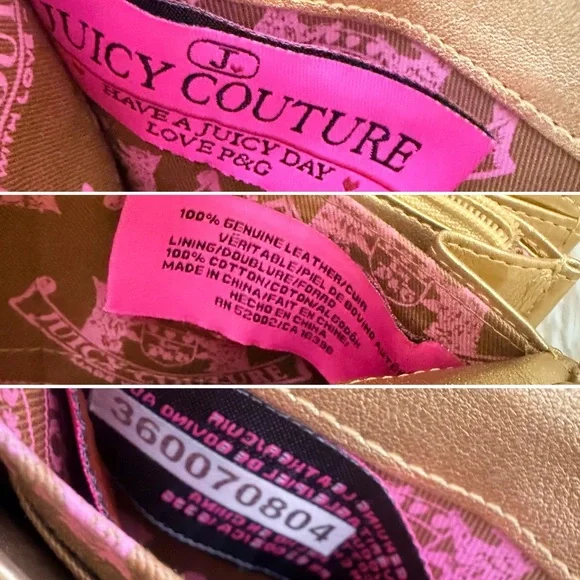 Juicy Couture 2004” Limited Edition Y2K Vintage Gold Leather Chain Bag – NWOT - Picture 10 of 15